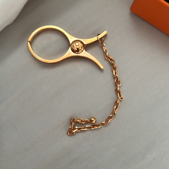 Hermés Filou Glove Clip/ bag charm Dore Rose New with Box and Bag and dust Bag - Picture 4 of 8